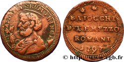 VATICANO E STATO PONTIFICIO 2 1/2 Baiocchi St Pierre 1797 Rome MB 