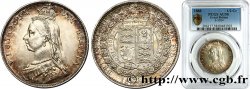 VEREINIGTEN KÖNIGREICH 1/2 Crown Victoria buste du jubilé 1888 Londres VZ58 PCGS
