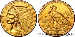 VEREINIGTE STAATEN VON AMERIKA 2 1/2 Dollars or (Quarter Eagle) type “tête d’indien”  1913 Philadelphie fVZ 