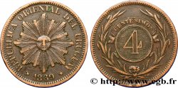 URUGUAY 4 Centesimos 1869 Paris TTB 