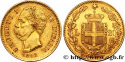 ITALIE 20 Lire Umberto Ier 1882 Rome SUP 