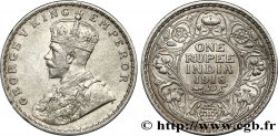 BRITISCH-INDIEN 1 Roupie Georges V couronné 1918 Calcutta SS 