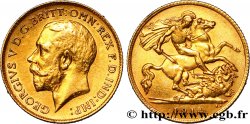 ROYAUME-UNI 1/2 Souverain Georges V 1914 Londres TTB+ 
