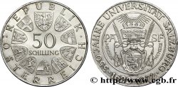 AUTRICHE 50 Schilling 350e anniversaire de l’université de Salzbourg 1972  SUP 