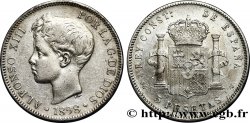 SPANIEN 5 Pesetas Alphonse XIII 3e type 1898 Madrid fSS 