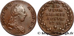 BELGIUM - AUSTRIAN NETHERLANDS 2 Liards Joseph II 1789 Bruxelles XF/AU 
