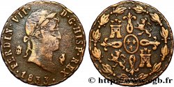 ESPAGNE 4 Maravedis Ferdinand VII 1833 Ségovie TB+ 