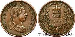 GUYANA 1 Stiver Georges III colonies d’Essequebo et Demarary 1813 