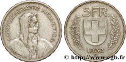 SUIZA 5 Francs Berger des alpes 1933 Berne