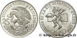 MEXIQUE 25 Pesos Jeux Olympiques de Mexico 1968 Mexico SUP 