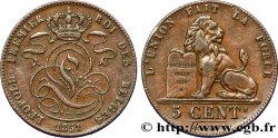 BELGIUM 5 Centimes Léopold Ier 1851  XF 