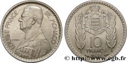MONACO 10 Francs Louis II 1946 Paris SUP 
