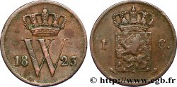 NETHERLANDS 1 Cent  emblème monogramme de Guillaume Ier 1823 Utrecht VF 