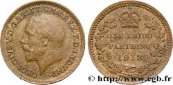 ROYAUME-UNI 1/3 Farthing Georges V  1913  TTB+ 
