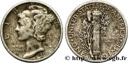 ÉTATS-UNIS D AMÉRIQUE 1 Dime Mercury 1936 Philadelphie TTB 
