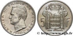 MONACO 5 Francs Rainier III 1960 Paris SS 