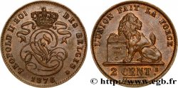 BELGIEN 2 Centimes Léopold II 1876  VZ 