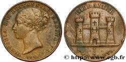GIBRALTAR 2 Quarts Victoria 1842  TB+ 