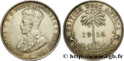 BRITISH WEST AFRICA 2 Shillings Georges V 1916 