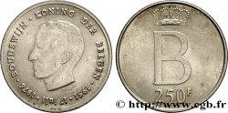 BELGIQUE 250 Francs jubilé d’argent du roi Baudouin légende flamande 1976 Bruxelles