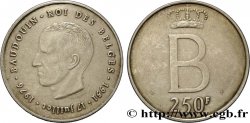 BELGIQUE 250 Francs jubilé d’argent du roi Baudouin légende française 1976 Bruxelles TTB+ 