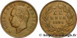 PORTUGAL 20 Réis Louis Ier (Luis) 1884  TTB 