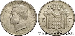 MONACO 5 Francs Prince Rainier III 1966 Paris AU 