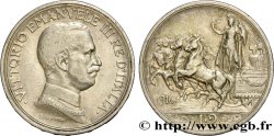 ITALY 2 Lire Victor Emmanuel III / quadrige 1916 Rome - R XF 