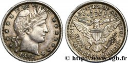 ÉTATS-UNIS D AMÉRIQUE 1/4 Dollar Barber 1892 Philadelphie SUP 