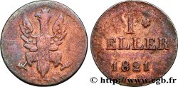 ALLEMAGNE - VILLE LIBRE DE FRANCFORT 1 Heller aigle - ville libre de Francfort 1821 Francfort TB 