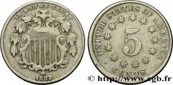 ÉTATS-UNIS D&nbsp;AMÉRIQUE 5 Cents au bouclier 1882 Philadelphie TB+ 