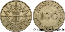 SAARLAND 100 Franken 1955 Paris SPL 