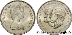 ISLE OF MAN 1 Crown mariage princier : Elisabeth II / prince Charles et lady Diana 1981  AU 