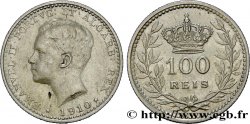 PORTUGAL 100 Reis Emmanuel II 1910  TTB 