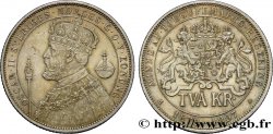 SWEDEN 2 Kronor Oscar II - 25 e anniversaire du règne 1897 Stockholm AU 