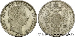 AUSTRIA 1 Florin François-Joseph Ier tête laurée 1861 Vienne SPL 