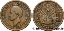 HAITI 20 Centimes président Geffrard 1863 Heaton BC 