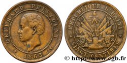 HAÏTI 20 Centimes président Geffrard 1863 Heaton