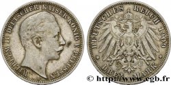 ALLEMAGNE - PRUSSE 3 Mark Guillaume II 1909 Berlin TTB 