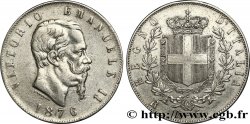 ITALY 5 Lire Victor Emmanuel II 1876 Rome