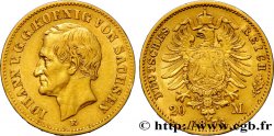 ALLEMAGNE - SAXE 20 Mark Jean 1873 Dresde TTB 