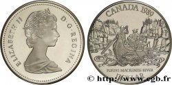 CANADá
 1 Dollar BE (proof) descente de la MacKenzie River 1989 
