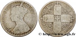 ROYAUME-UNI 1 Florin Victoria couronnée style gothique 1872 Londres B 