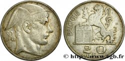 BELGIEN 20 Francs Mercure, légende française 1949  SS 