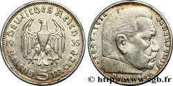 DEUTSCHLAND 5 Reichsmark Aigle / Maréchal Paul von Hindenburg 1935 Munich fVZ 