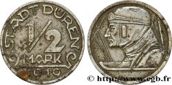 ALLEMAGNE - Notgeld 1/2 Mark Düren pilote d’avion 1919 