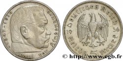 DEUTSCHLAND 5 Reichsmark Maréchal Paul von Hindenburg 1936 Berlin fVZ 