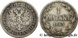 FINLANDE 1 Markka Grand-Duché de Finlande 1865 Helsinki TB+ 