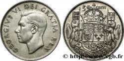 CANADA 50 Cents Georges VI 1950 