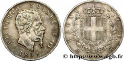 ITALIE 5 Lire Victor Emmanuel II 1869 Milan